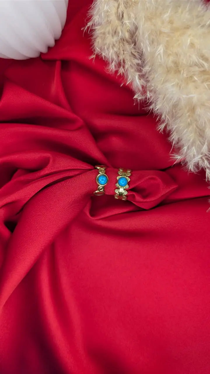 Bague Duo Doré “Azur ByHiba jewelry