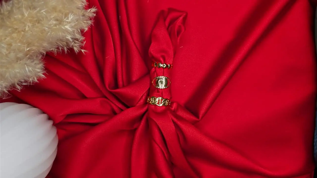 Bagues Trio Doré “Mystique” ByHiba jewelry