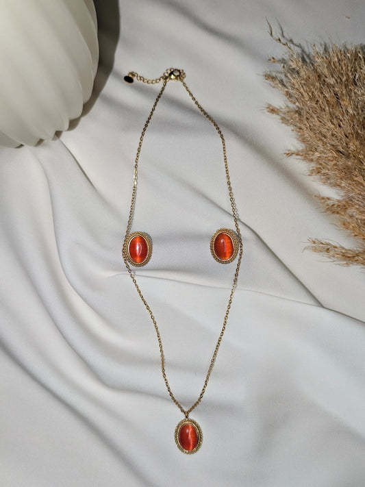 Parure » Éclat solaire «  ByHiba jewelry