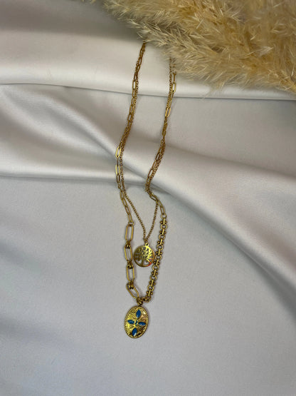 collier Royal Blue Charm ByHiba jewelry