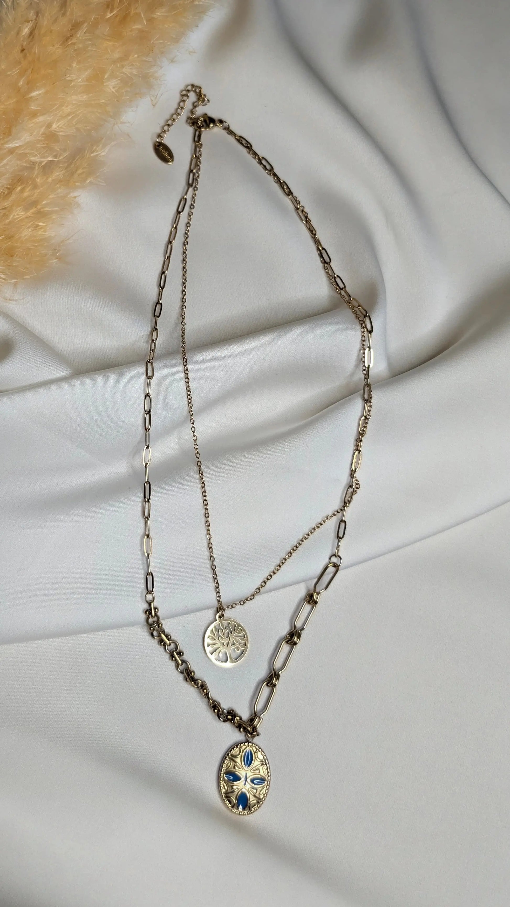 collier Royal Blue Charm ByHiba jewelry