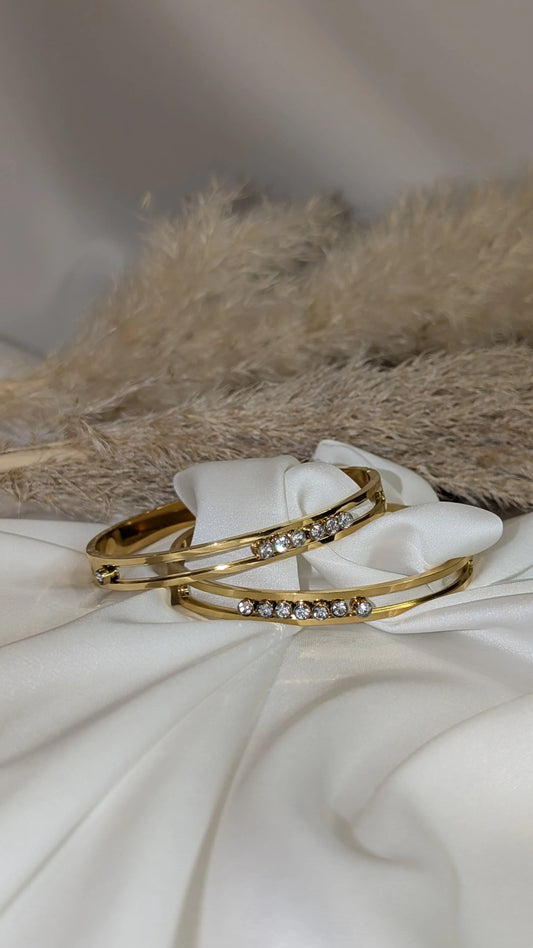 Bracelet Jonc doré-l’élégance à l’état pur ByHiba jewelry  200.00