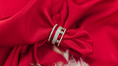 Bague doré éclat éternel ByHiba jewelry